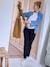 Pantalon de grossesse cigarette bandeau sans couture gris+noir - vertbaudet enfant 