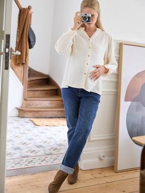 Seamless Straight Leg Jeans for Maternity  - vertbaudet enfant