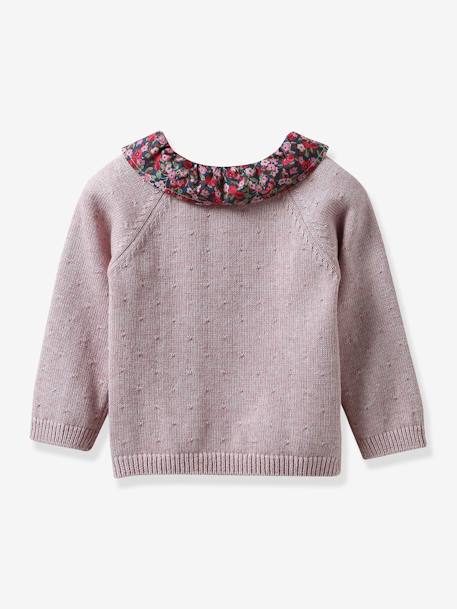 Jumper with Collar in Liberty Fabric by Cyrillus, for Babies printed pink - vertbaudet enfant 