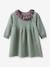 Knitted Dress, Collar in Liberty® Fabric by CYRILLUS for Babies pistachio - vertbaudet enfant 
