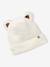 Ensemble 'Bear Mood' bébé garçon bonnet + snood + moufles en sherpa écru - vertbaudet enfant 