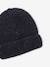 Beanie in Rib Knit with Neps for Boys blue - vertbaudet enfant 