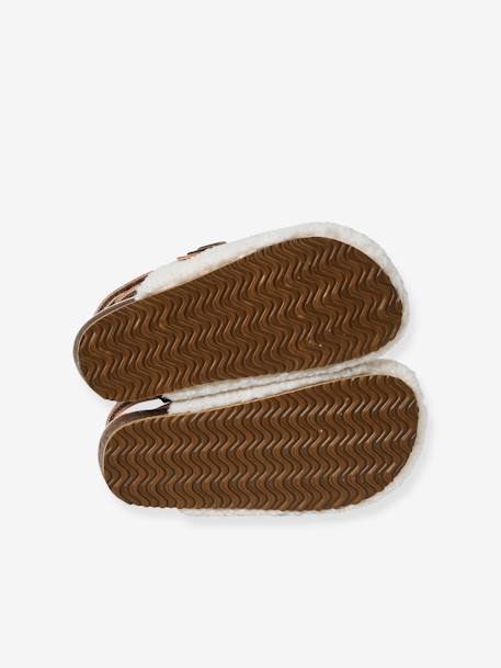 Furry Clogs for Children ecru - vertbaudet enfant 