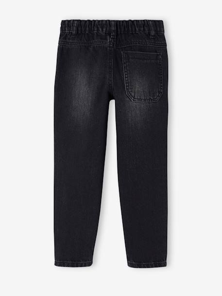 Wide-Leg Carpenter Jeans for Boys - black denim, Boys