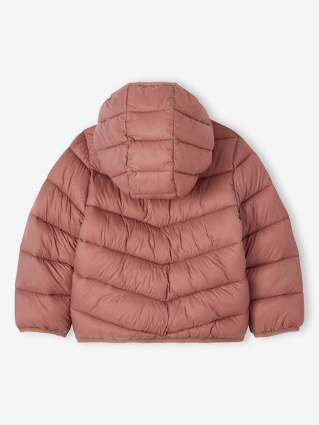 Lightweight Hooded Jacket for Girls blush+lichen+mustard+sky blue - vertbaudet enfant 