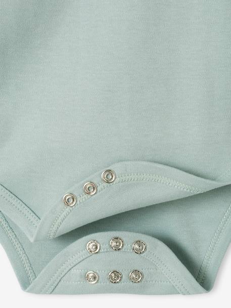 Lot de 5 bodies bébé évolutif ouverture naissance bleu grisé - vertbaudet enfant 