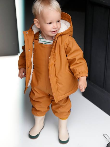 Manteau et pantalon de pluie bébé caramel - vertbaudet enfant 
