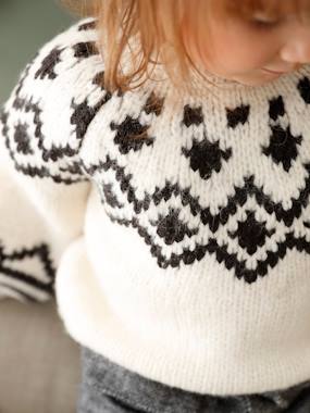 Baby-Jacquard Knit Jumper for Babies