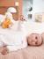Pyjama bébé mixte mouton en velours ouverture naissance écru - vertbaudet enfant 