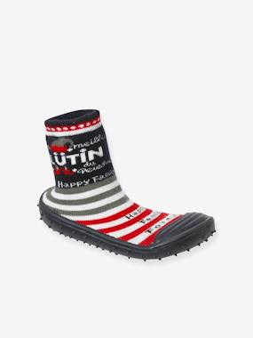 Chaussures-Chaussures garçon 23-38-Chaussons-Chaussons chaussettes Noël antidérapants enfant