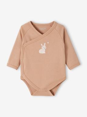 Lot de 5 bodies manches longues bébé ouverture naissance  - vertbaudet enfant