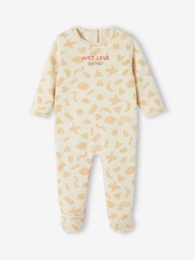 Baby-Pyjamas & Sleepsuits-Fleece Sleepsuit in Organic Cotton for Babies