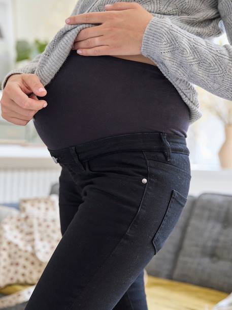 Skinny maternity jeans black+brut denim+stone - vertbaudet enfant 