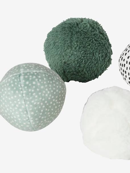 Set of 5 Sensory Balls in Fabric green - vertbaudet enfant 