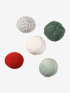 Set of 5 Sensory Balls in Fabric  - vertbaudet enfant