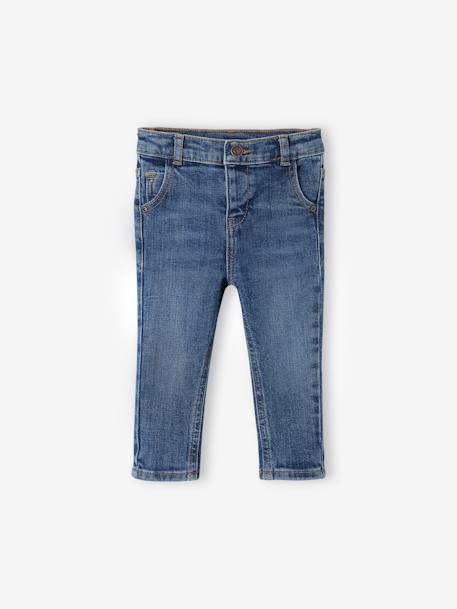 Straight Leg Jeans for Babies, Basics stone - vertbaudet enfant 