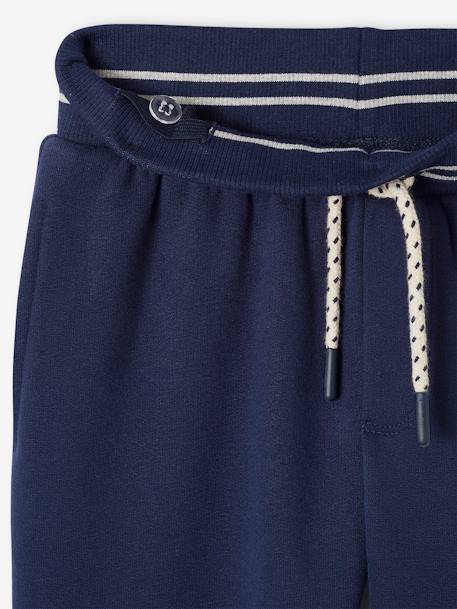 Pantalon garçon jogging sport en molleton lichen+marine - vertbaudet enfant 