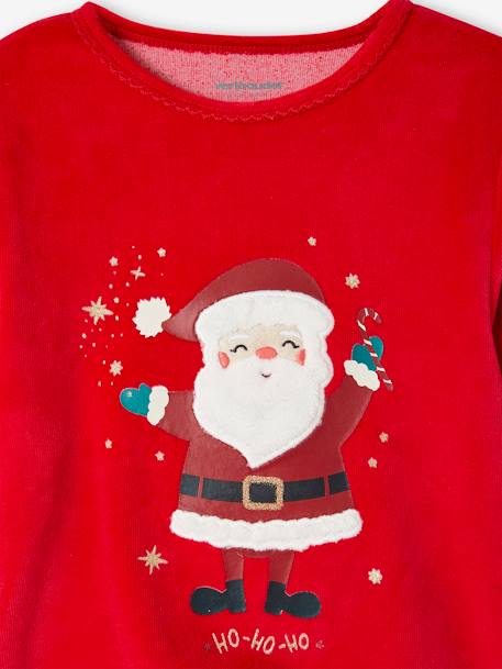 Pyjama velours noël fille rouge - vertbaudet enfant 