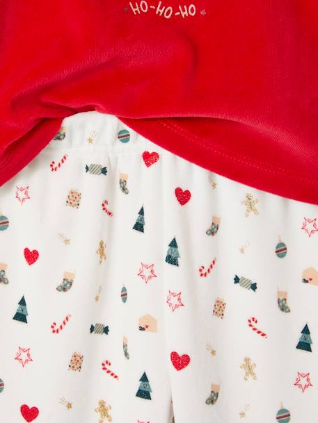 Pyjama velours noël fille rouge - vertbaudet enfant 