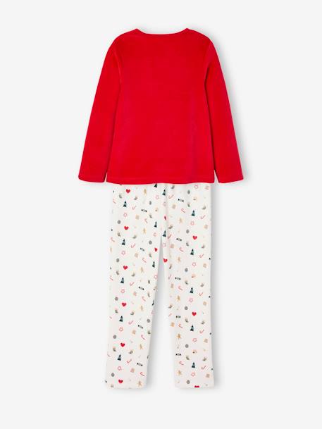 Pyjama velours noël fille rouge - vertbaudet enfant 