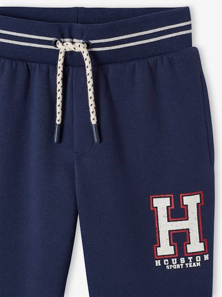 Pantalon garçon jogging sport en molleton lichen+marine - vertbaudet enfant 