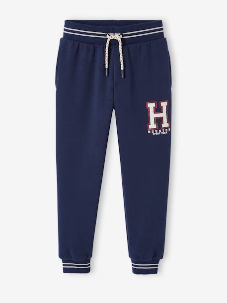 Pantalon garçon jogging sport en molleton lichen+marine - vertbaudet enfant 