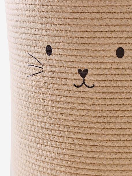 Cotton Rope Storage Basket, Cat beige - vertbaudet enfant 