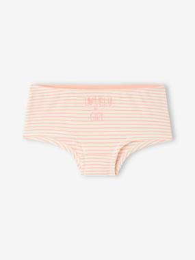 Lot de 4 shorties fille fantaisie BASICS - vertbaudet enfant Fille-Lot de 4 shorties fille fantaisie BASICS