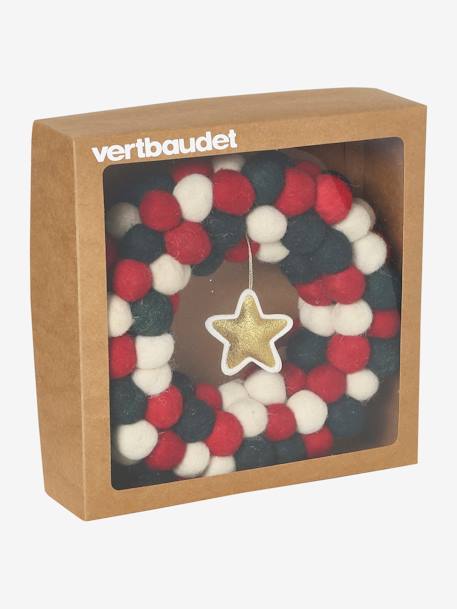Christmas Wreath in Felt red - vertbaudet enfant 