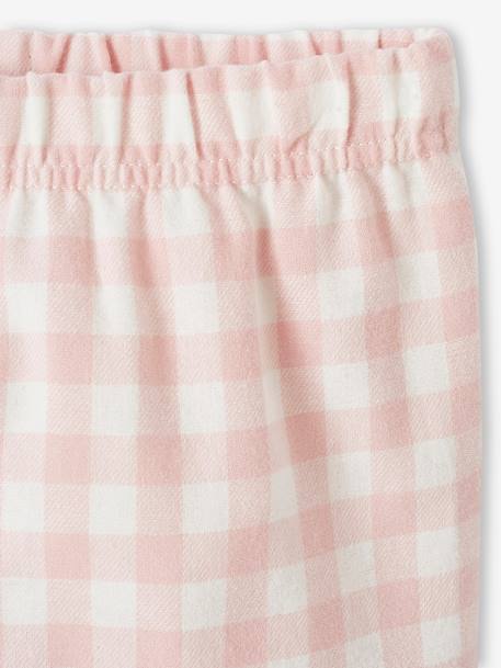Pyjama fille arc-en-ciel en maille jersey et flanelle rose - vertbaudet enfant 