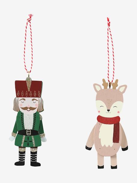 Lot de 2 pantins en bois Casse-noisette vert - vertbaudet enfant 