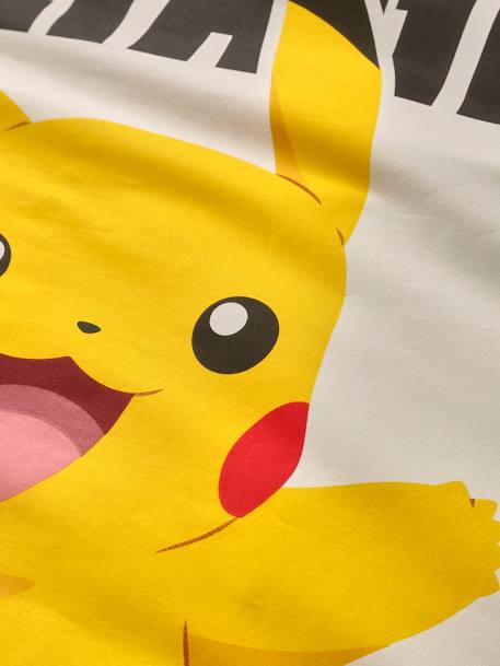 Duvet Cover & Pillowcase Set for Children, Pokémon® Voltage white - vertbaudet enfant 