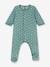 Pyjama bébé étoiles en velours PETIT BATEAU vert imprimé - vertbaudet enfant 