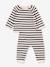 Ensemble en tricot laine et coton rayure marinière bébé PETIT BATEAU beige imprimé - vertbaudet enfant 