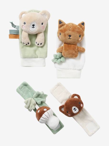 Hands & Feet Rattle, Green Forest brown - vertbaudet enfant 
