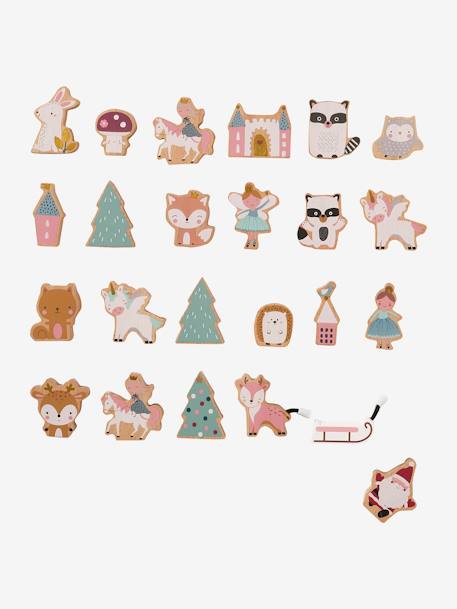 Advent Calendar with Toys in FSC® Wood - rose, Toys