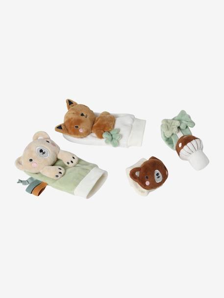 Hands & Feet Rattle, Green Forest brown - vertbaudet enfant 