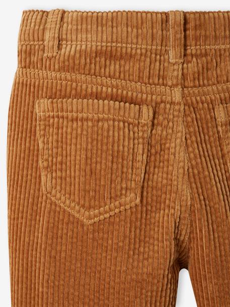 MorphologiK Mom Fit Corduroy Trousers for Girls, MEDIUM Hip camel - vertbaudet enfant 