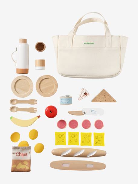 Set pique-nique en bois FSC® caramel - vertbaudet enfant 
