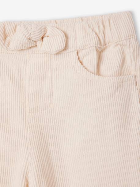 Mum Fit Corduroy Trousers for Babies ecru - vertbaudet enfant 