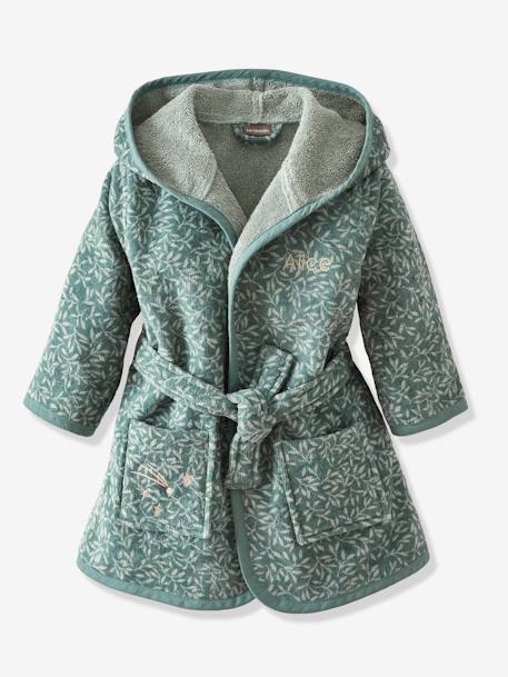 Bathrobe for Baby, Brocéliande printed green - vertbaudet enfant 