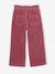 Pantalon fille large velours côtelé style paperbag marine+mauve+olive+vert sapin - vertbaudet enfant 