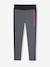 Sports Leggings with Stripe Down the Sides, for Girls Dark Blue+marl grey+navy blue+rosy - vertbaudet enfant 
