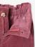Pantalon fille large velours côtelé style paperbag marine+mauve+olive+vert sapin - vertbaudet enfant 