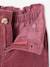 Wide Corduroy Paperbag Trousers for Girls mauve - vertbaudet enfant 