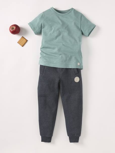T-shirt garçon personnalisable manches courtes aubergine+blanc+BLEU+jaune pâle+mangue+sauge - vertbaudet enfant 