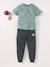 T-shirt garçon personnalisable manches courtes aubergine+blanc+BLEU+jaune pâle+mangue+sauge - vertbaudet enfant 