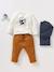 Lot de 2 tee-shirts bébé manches longues écru - vertbaudet enfant 