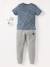 T-shirt garçon personnalisable manches courtes aubergine+blanc+BLEU+jaune pâle+mangue+sauge - vertbaudet enfant 