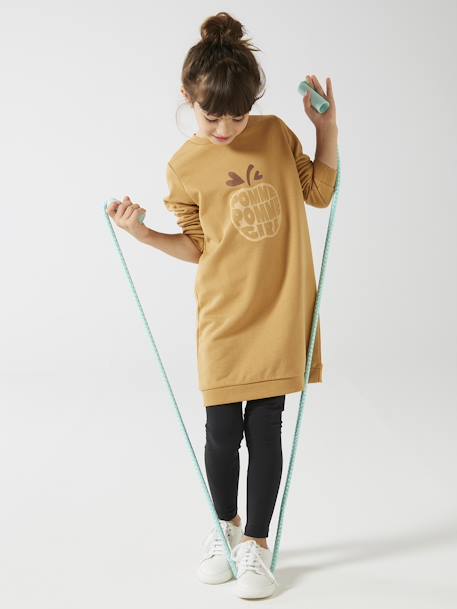 Legging fille ceinture irisée Basics gris chiné+MARINE GRISE+NOIR+vert sauge+vieux rose - vertbaudet enfant 
